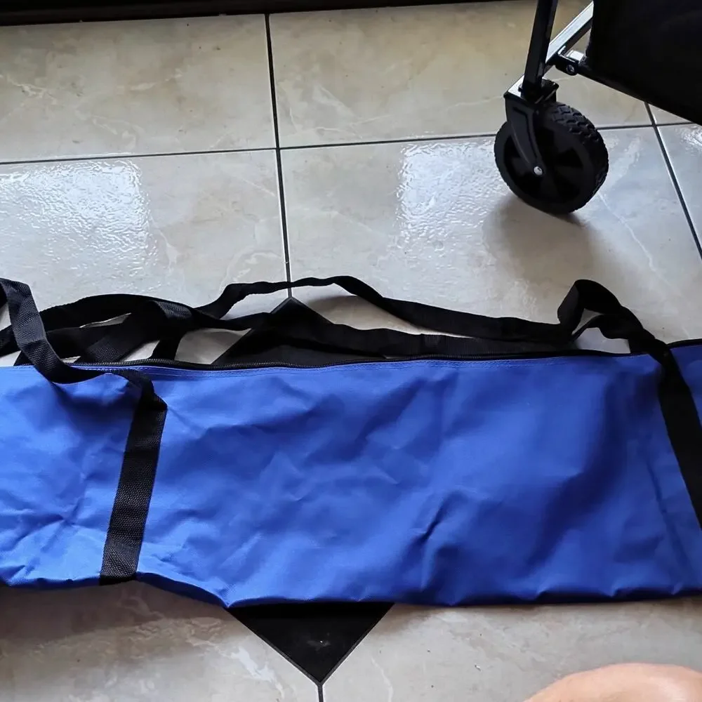 PRIMED Solid Blue/Black Accessory Bag with Black Carry Handles, Unisex Adult